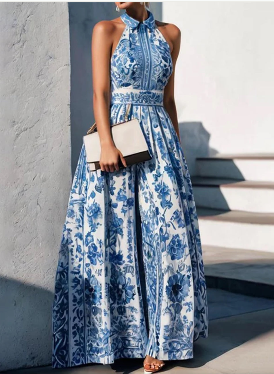 Floral Print Long Dress