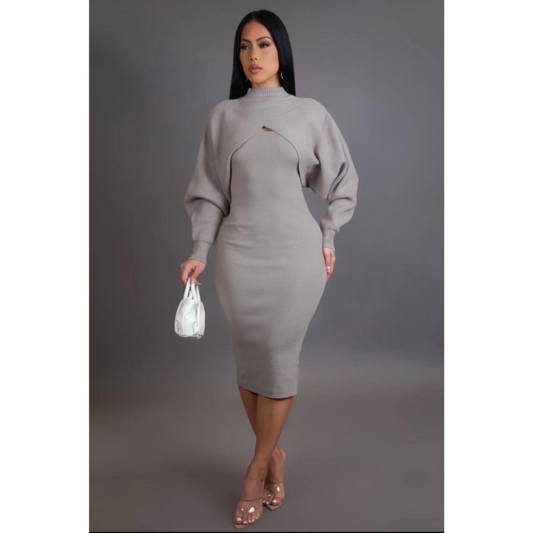 Gray Sweater Dress